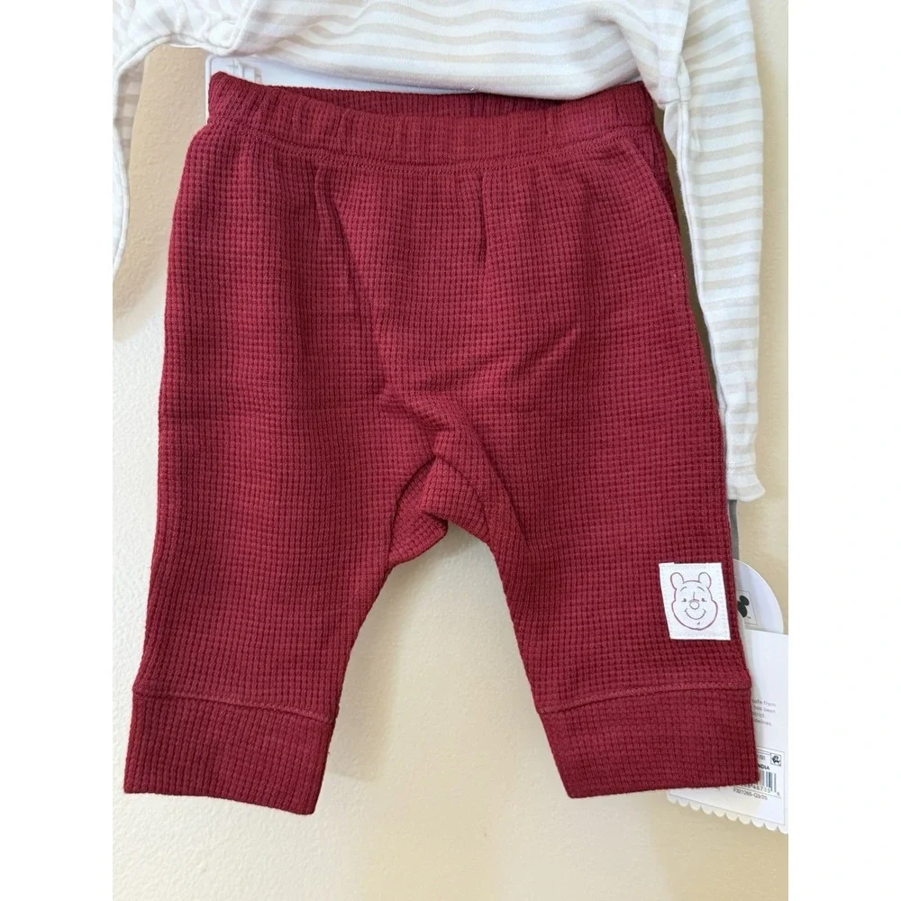 Disney Baby Winnie the Pooh 2-Piece Set Long Sleeve with Matching Pants Size 0-3 - Picture 4 of 6